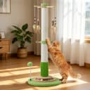 38" Tall Sisal Cat Scratching Post with Stable Base for Indoor Adult Cats
