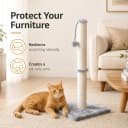 Tall Cat Scratching Post Tree Scratcher with Sisal Rope