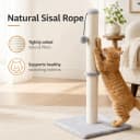 Tall Cat Scratching Post Tree Scratcher with Sisal Rope