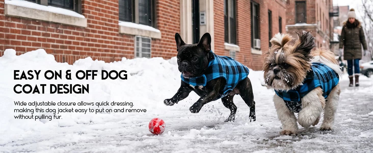 Reversible Dog Winter Coat — Dog Jacket for Small — product details