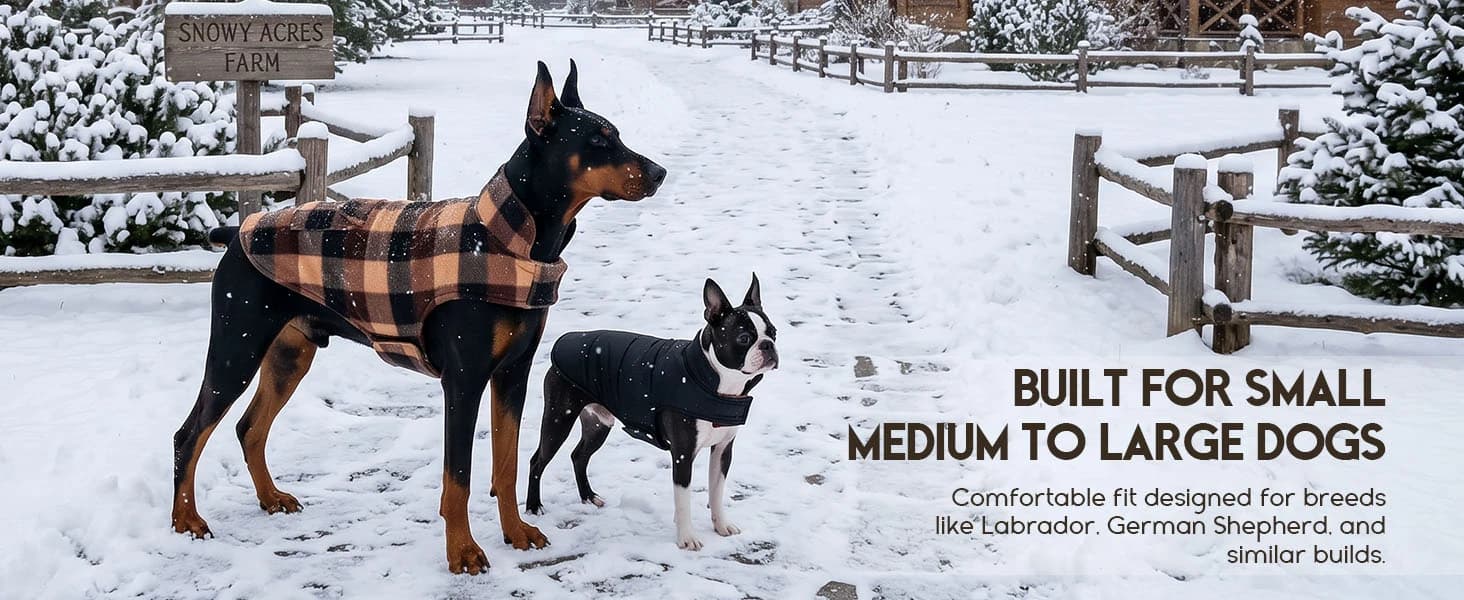 Reversible Dog Winter Coat — Dog Jacket for Small — product details