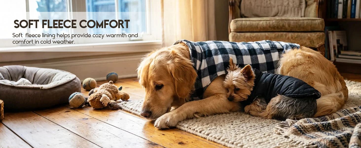 Reversible Dog Winter Coat — Dog Jacket for Small — product details