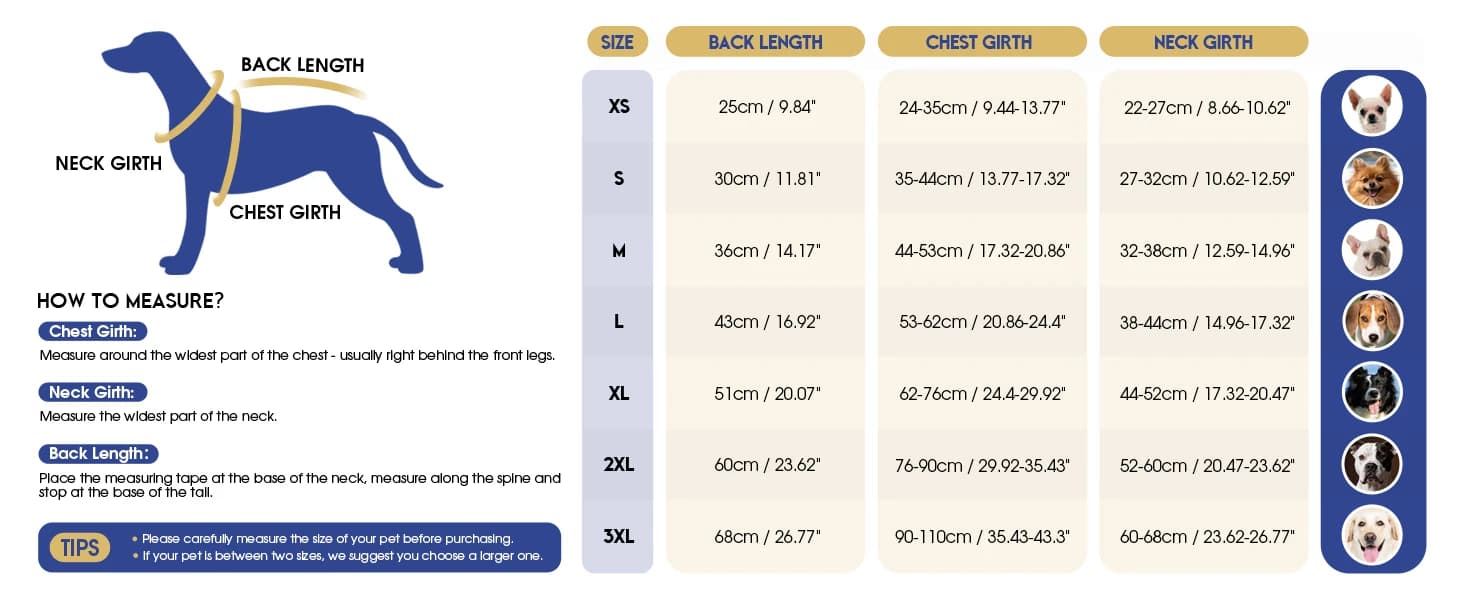 Reversible Dog Winter Coat — Dog Jacket for Small — product details