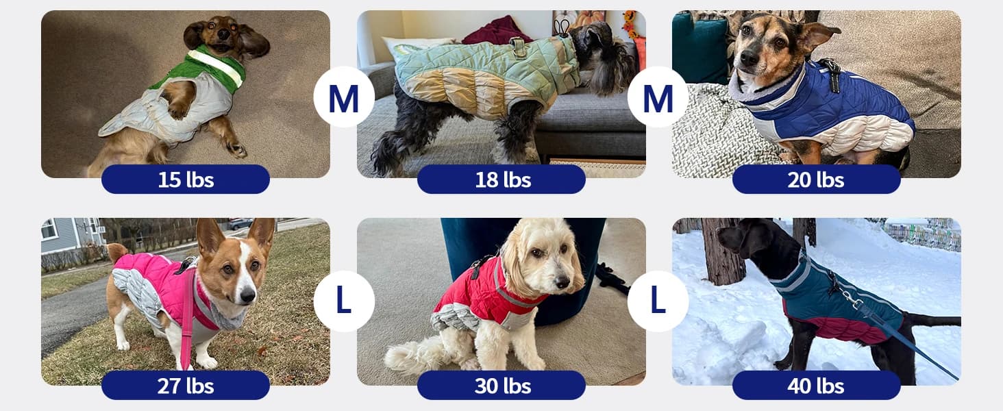 Dog Coat for Medium Dogs — Fleece Dog Winter Jacket with Harness — product details
