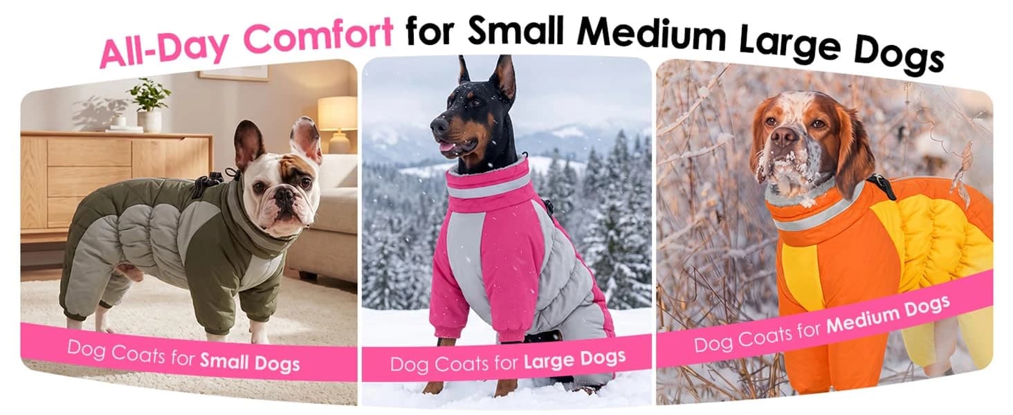Full Body Dog Coat Warm Fleece Dog Winter Jacket for Small Dogs S — product details