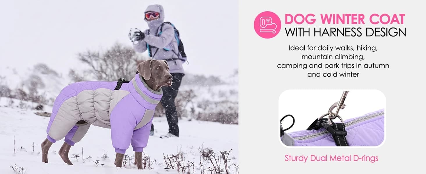 Full Body Dog Coat Warm Fleece Dog Winter Jacket for Small Dogs S — product details