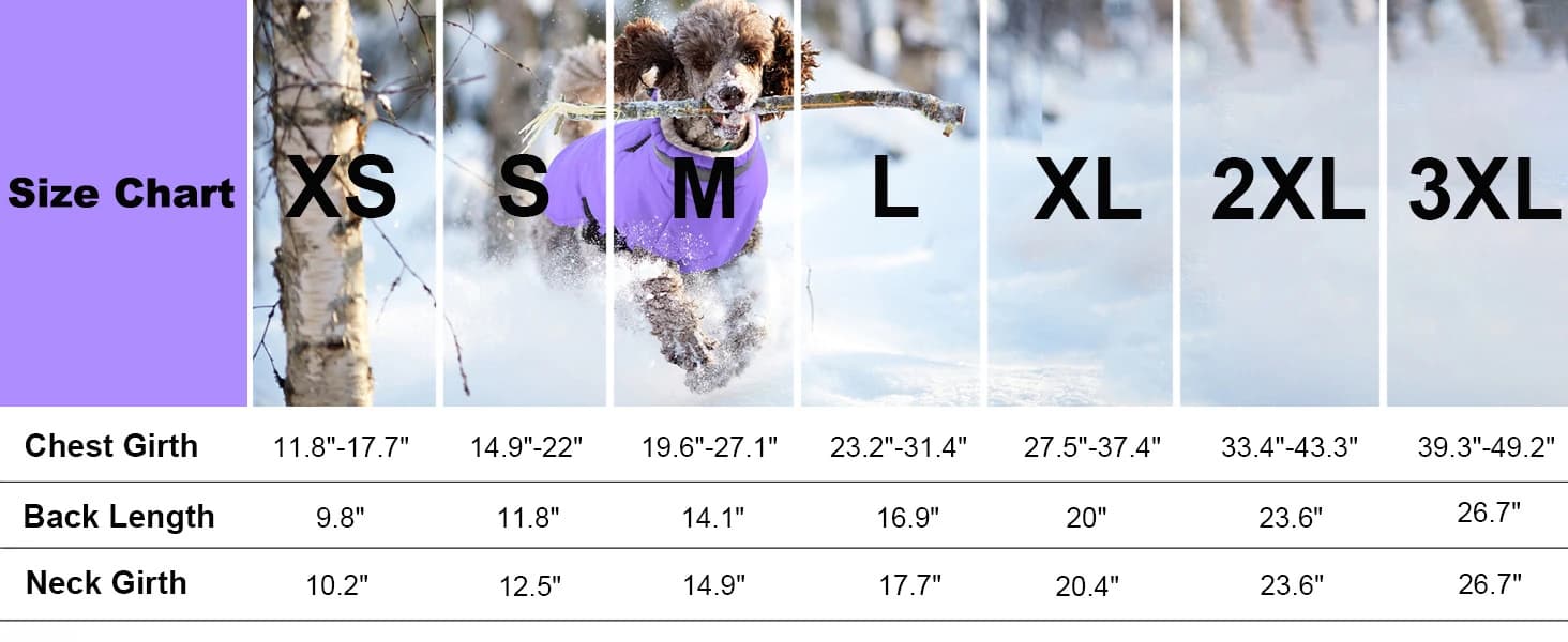 Dog Winter Coat with Harness — 7 Sizes Options-Suited to All Dog Sizes