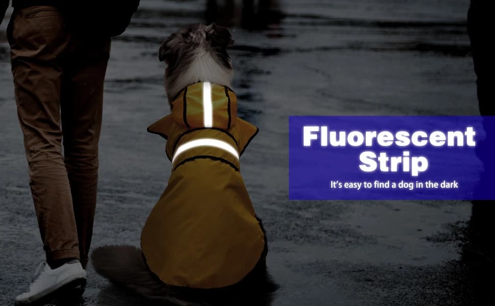 Dog Raincoat: Hooded Slicker Poncho — product details