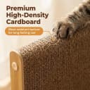 3-Pack Cardboard Cat Scratcher for Indoor Cats — 23 Inch L Shaped Vertical Cat Scratching Post