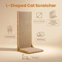 3-Pack Cardboard Cat Scratcher for Indoor Cats — 23 Inch L Shaped Vertical Cat Scratching Post