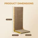 3-Pack Cardboard Cat Scratcher for Indoor Cats — 23 Inch L Shaped Vertical Cat Scratching Post