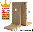 23.6 in L-Shaped Cardboard Cat Scratcher — 2-Pack for Indoor Cat