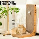 23.6 in L-Shaped Cardboard Cat Scratcher — 2-Pack for Indoor Cat