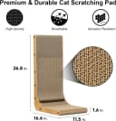 Cat Scratcher — 26.8 Inch L Shaped Cat Scratch Pad for Indoor Cats