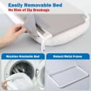 Foldable Cat Hammock for Window (White Bolster Bed