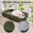 Cat Window Perch for Indoor Cats Hammock for Window with Reversible Cushion