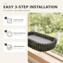 Cat Window Perch for Indoor Cats Hammock for Window with Reversible Cushion