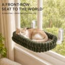 Cat Window Perch for Indoor Cats Hammock for Window with Reversible Cushion