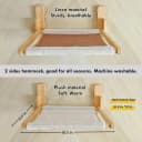 Foldable Cat Window Perch — Natural Wood
