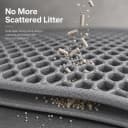 Cat Litter Mat — 30" x 22" Extra-Large, Double-Layer Honeycomb Litter Mat