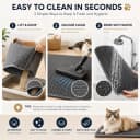 Cat Litter Mat — 30" x 22" Extra-Large, Double-Layer Honeycomb Litter Mat