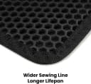 Cat Litter Mat Compact Size 23.6"x14.6" for Small Spaces — Upgrade Waterproof Leakproof Back Layer