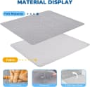 Cat Litter Mat 47" x 35" XL — Washable Urine-Proof Non-Slip Gray