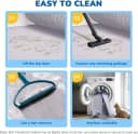 Cat Litter Mat 47" x 35" XL — Washable Urine-Proof Non-Slip Gray