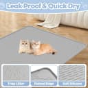 Silicone Cat Litter Mat for Litter Box 40”x28” Large Cat Mat