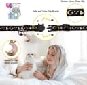 2PCS Breakaway Cat Collars with Bell Moons Stars Cute Kitty Adjustable Safe Kitten Collars with Pendant Glow in