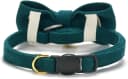 2 Pack Soft Corduroy Cat Collars with Bow Tie and Bell Adjustable Breakaway Kitten Bowtie Collar for Girl Boy Cats