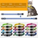 12 Pack Reflective-Breakaway Cat Collars with Bells