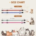 16 PCS Breakaway Cat Collars with Bells Reflective Cat Collar Safety Nylon Kitten Collars Cat Collars for Girl