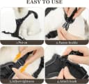 Cat Chest Harness and Leash Set Adjustable Anti-Escape Soft Mesh Cat Vest for Walking Outdoor(Blcak