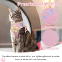 Cat Harness and Leash Set — Escape Proof Soft Vest Walk Pink XS
