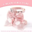 Pink Bow Cat Harness and Leash Set — Escape Proof