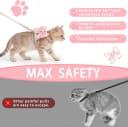 Pink Bow Cat Harness and Leash Set — Escape Proof