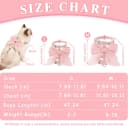 Pink Bow Cat Harness and Leash Set — Escape Proof