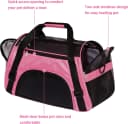 Cat Carrier for Cats Soft-Sided Travel Pet Carrier for Cat with Wooden Padding Board Airline Approved