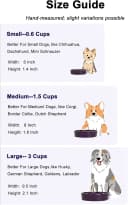 Dog Bowls Slow Feeder Ceramic — 1.5 Cup Slow Feeding Bowl for Small and Medium Breed