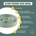 Ceramic Slow Feeder Bowls for Dogs — 8.3 in Slow Feeder for Medium Breed