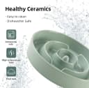 Ceramic Slow Feeder Bowls for Dogs — 8.3 in Slow Feeder for Medium Breed
