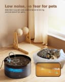 Cat Water Fountain: 108oz/3.2L Cat Fountain Super Silent Pet Drinking Dispenser - Water Fountains for Kitty