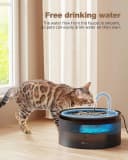 Cat Water Fountain: 108oz/3.2L Cat Fountain Super Silent Pet Drinking Dispenser - Water Fountains for Kitty