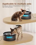 Cat Water Fountain: 108oz/3.2L Cat Fountain Super Silent Pet Drinking Dispenser - Water Fountains for Kitty