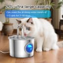 Cat Water Fountain Advanced 304 Stainless Steel 2.2L/74oz with Detachable Tank