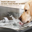 No Spill Dog Water Fountain Stainless Steel — Large 8L/2.1Gal Ultra Quiet