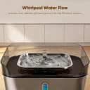 No Spill Dog Water Fountain Stainless Steel — Large 8L/2.1Gal Ultra Quiet
