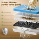 No Spill Dog Water Fountain Stainless Steel — Large 8L/2.1Gal Ultra Quiet