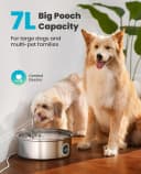 7L/230oz Dog Water Fountain for Multi-pet Household